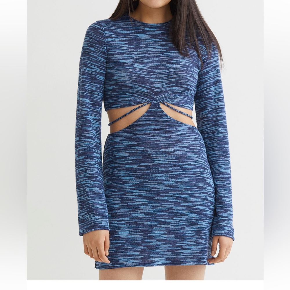 Knit long sleeve dress, mini. Never worn!